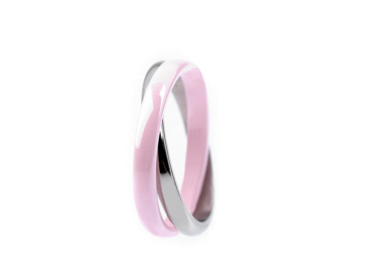 Double Ring - Ceramic, Surgical steel