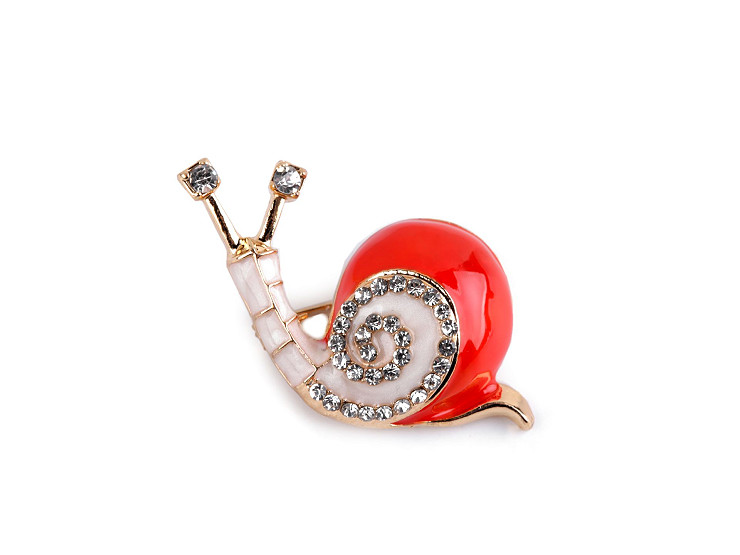 Brooch - Snail, Hedgehog