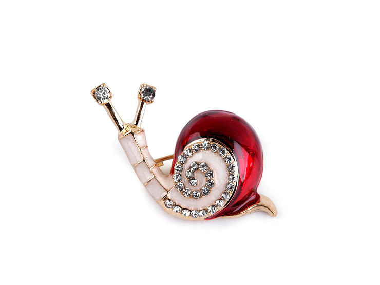 Brooch - Snail, Hedgehog