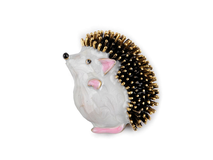 Brooch - Snail, Hedgehog