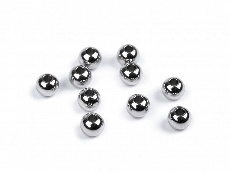 Perlen aus Edelstahl Ø 6 mm