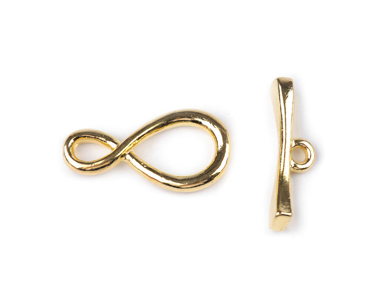 Tibetan Style Toggle Clasps for Jewellery Making, Infinity