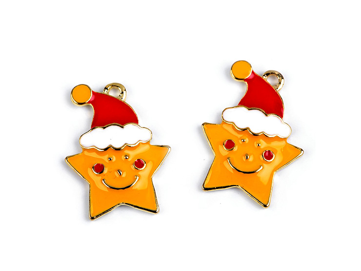 Colgante navideño: estrella, árbol, reno
