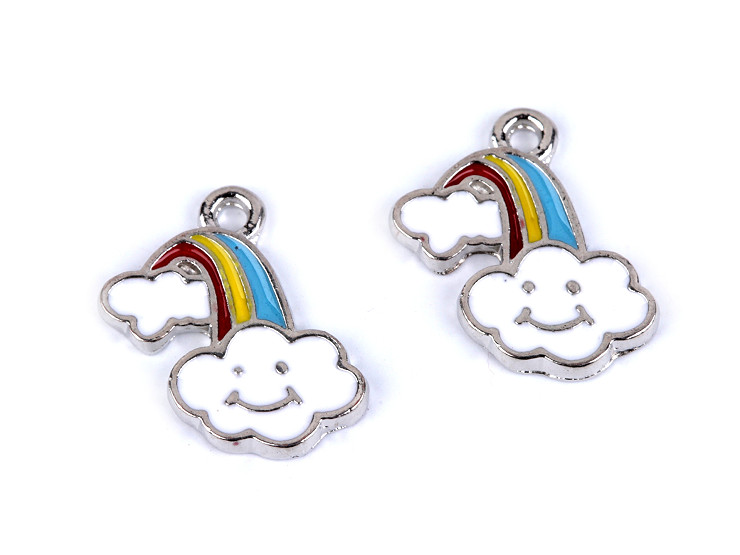 Pendant Charm - rainbow, cloud, umbrella, heart, egg, fairy