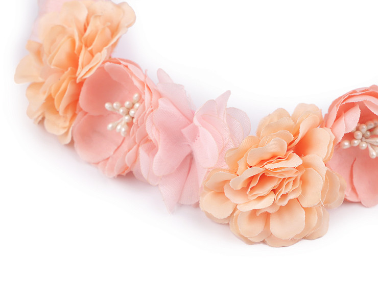 Elastisches Haarband mit Blumen