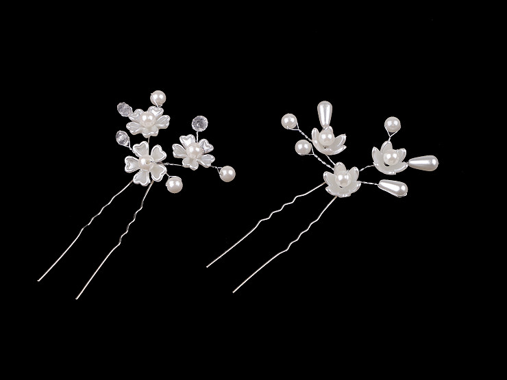 Perlová vlásenka s květy