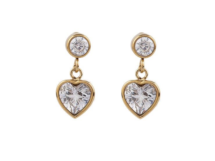  Kolczyki ze stali chirurgicznej serduszka