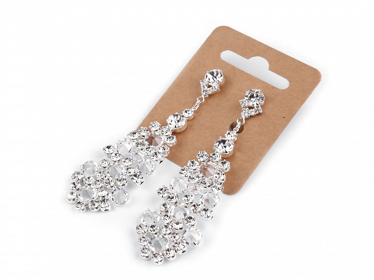 Rhinestone Jablonec Jewelry Earrings