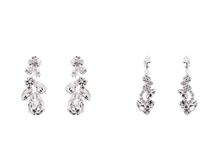 Rhinestone Jablonec Jewelry Earrings