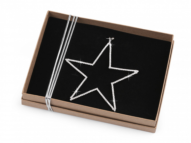 Estrella de Navidad con pedrería de Jablonec Ø9 cm