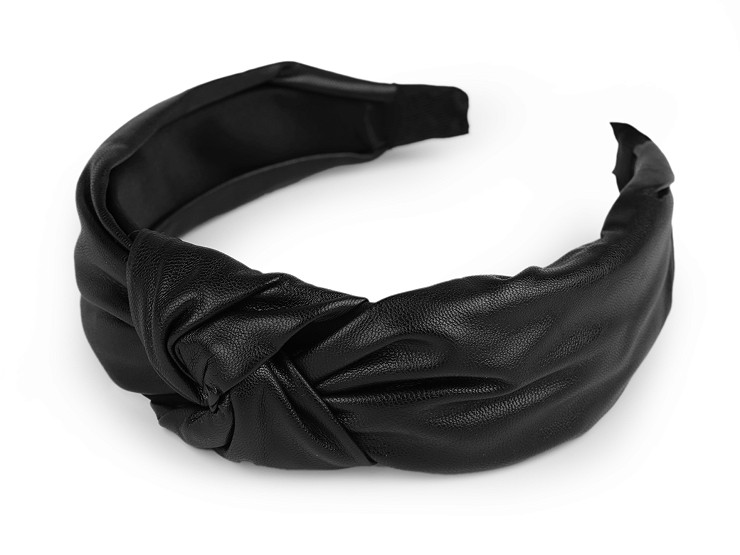 Headband with Knot, Faux Leather