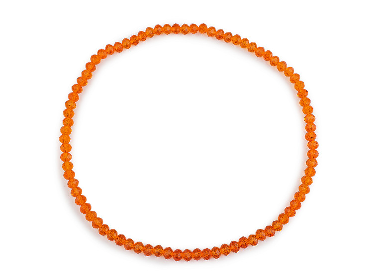 Nyakék rugalmas csiszolt üveg kövekkel kaláris