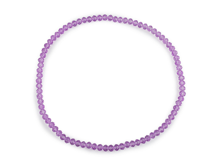 Nyakék rugalmas csiszolt üveg kövekkel kaláris