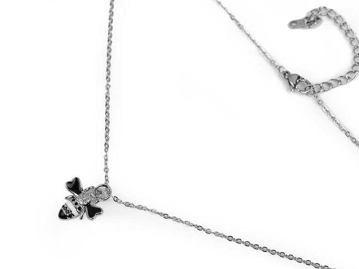 Stainless Steel Necklace, Bee