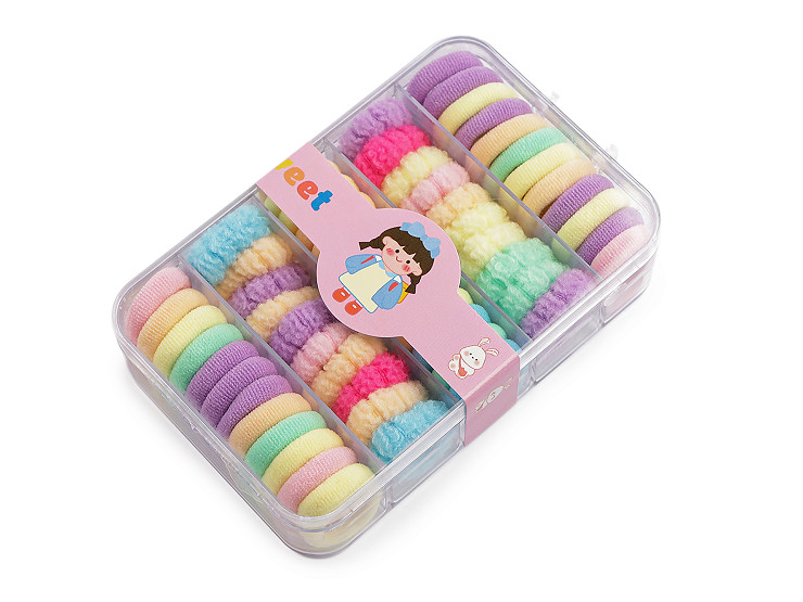 Gumki do włosów w pudełeczku 