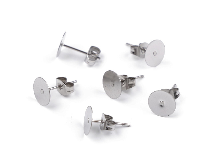 Stainless Steel Stud Earring Findings Ø8 mm STOKLASA