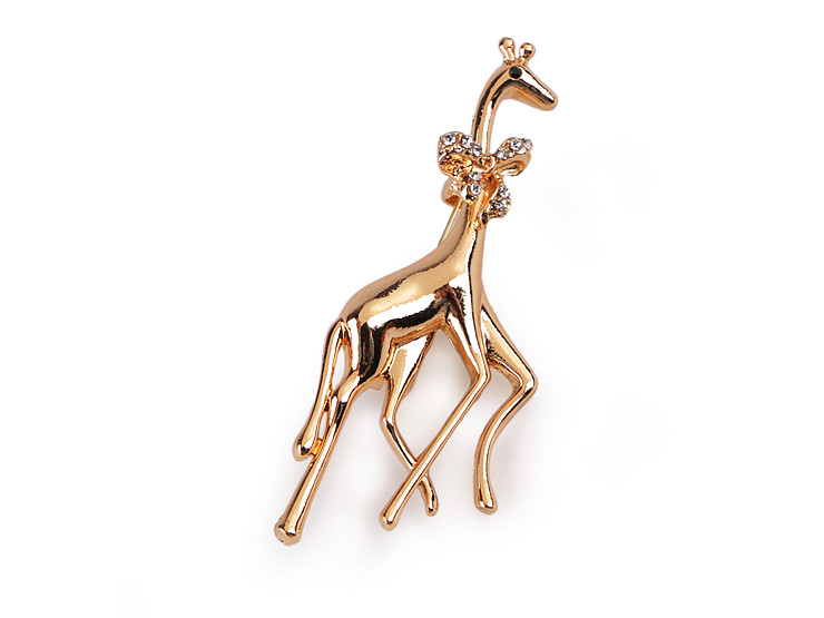 Broche avec strass - Girafe