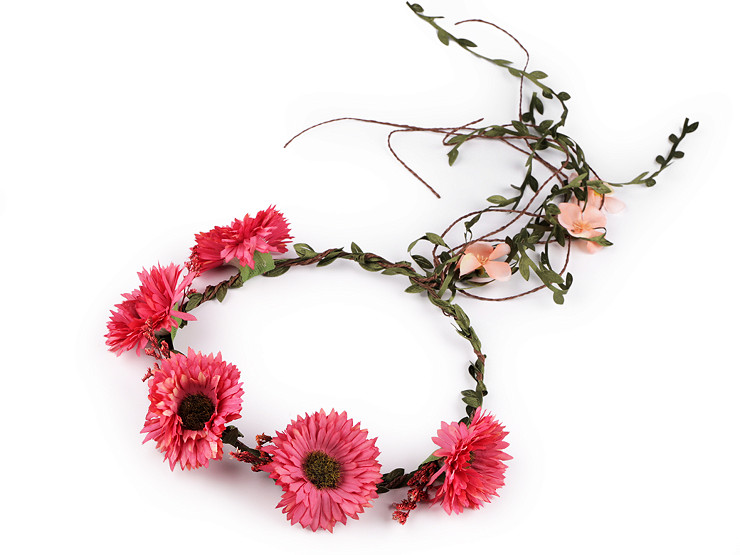 Couronne de fleurs pour coiffure