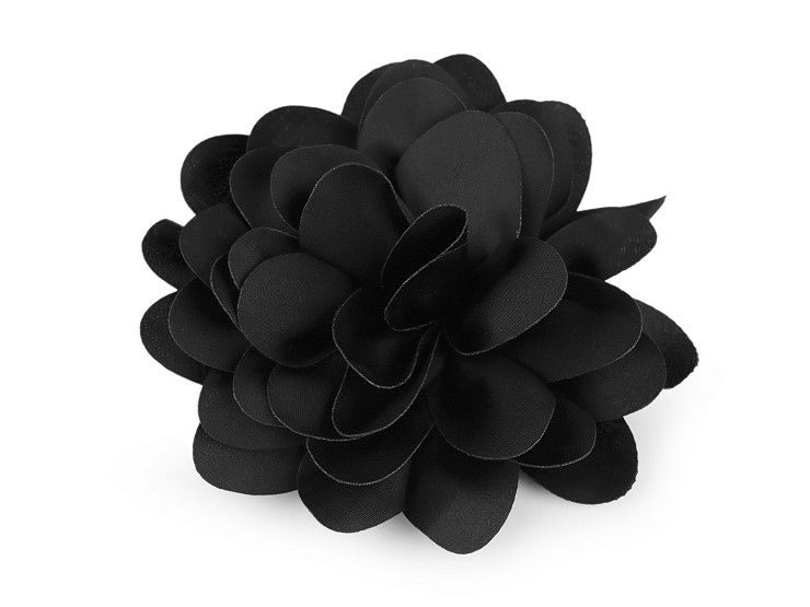 Spilla/ornamento per capelli, fiore in raso, dimensioni: Ø 10 cm
