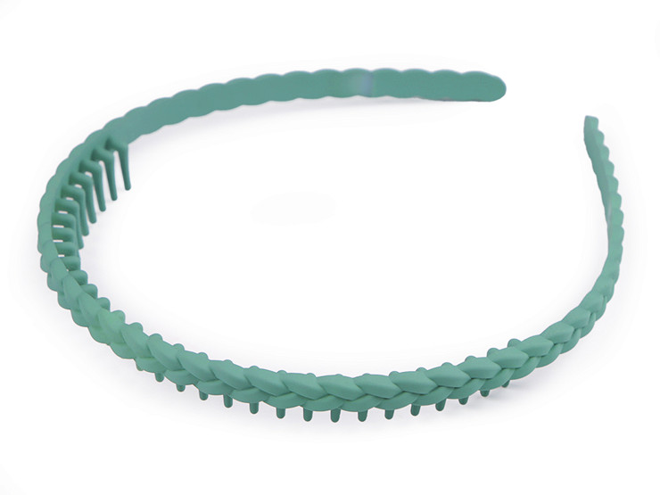 Plastic headband with comb