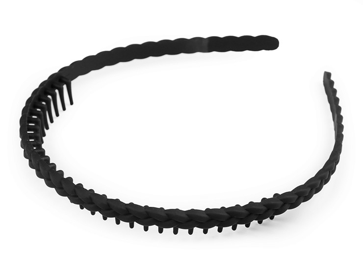 Plastic headband with comb