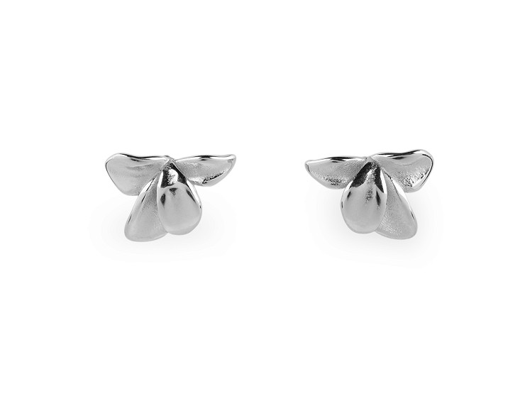 Boucles d’oreilles en acier inoxydable, Fleurs