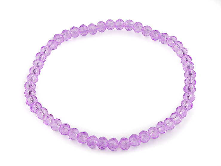 Bracelet élastique en perles taillées