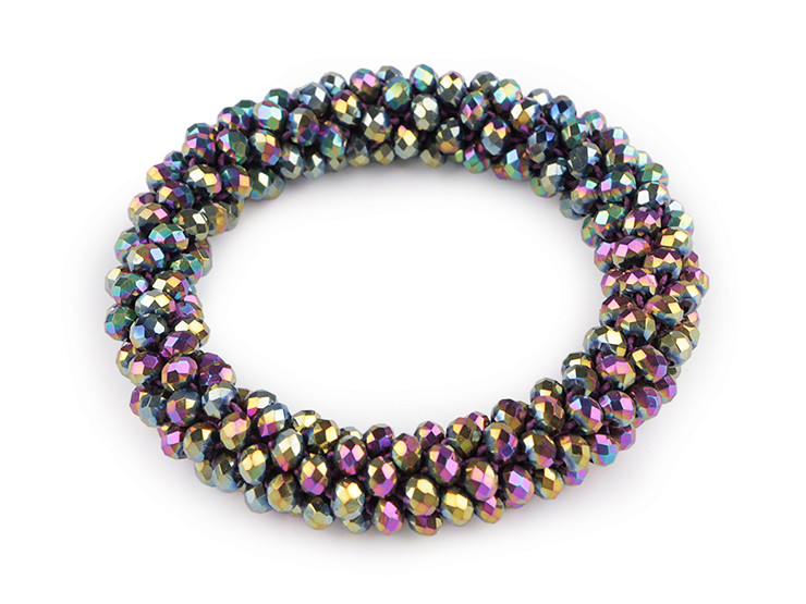 Elastico/bracciale, con perle