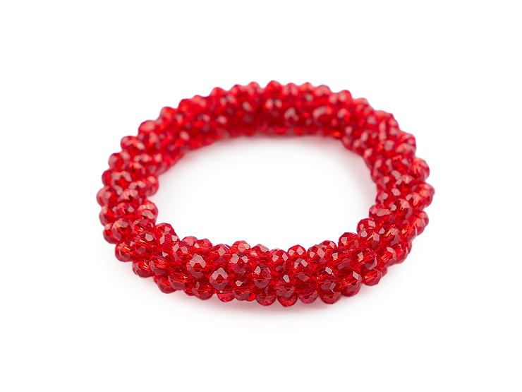 Armband/Gummiband aus geschliffenen Perlen