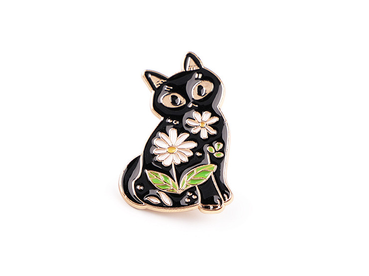 Brooch / badge, cat