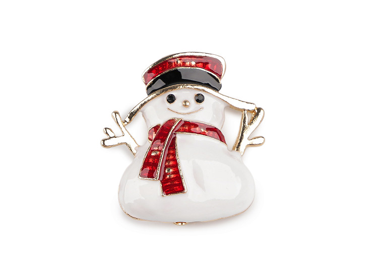 Brooch - Snowman 