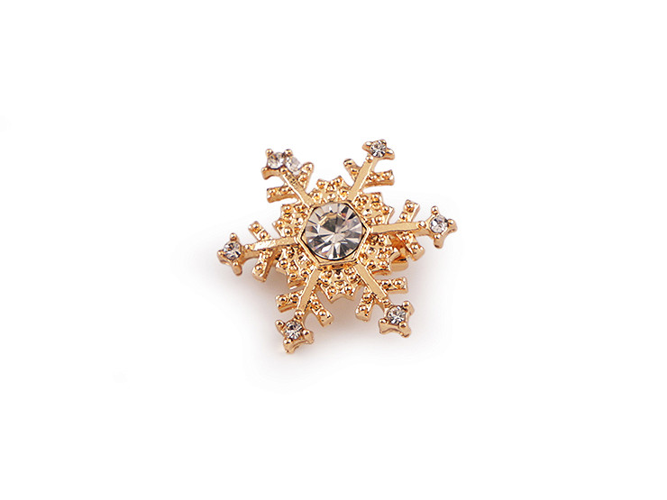 Broche Flocon de neige avec strass