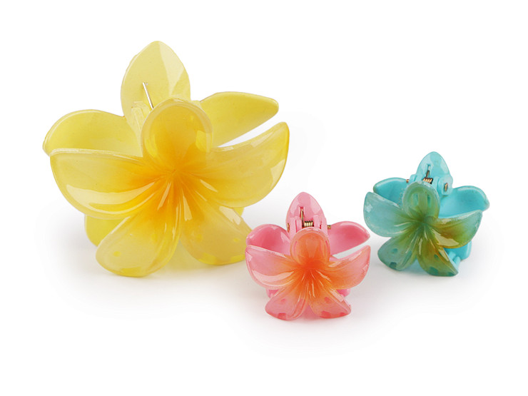 Flower hair claw clip set 2+1 pcs
