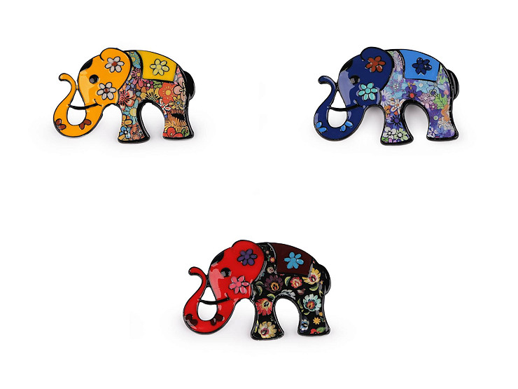 Spilla, motivo: elefante 