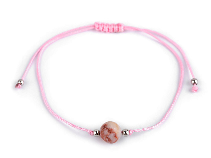 Náramek shamballa s imitací minerálu
