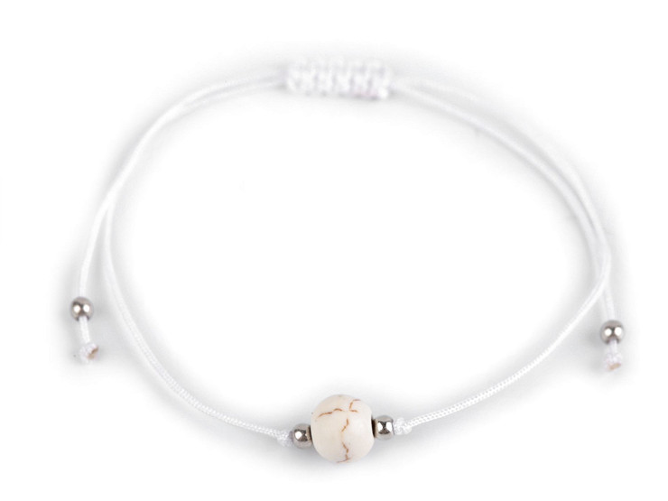 Náramek shamballa s imitací minerálu