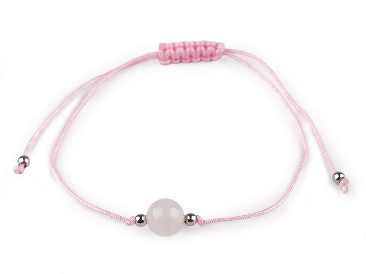 Náramek shamballa minerální korálek