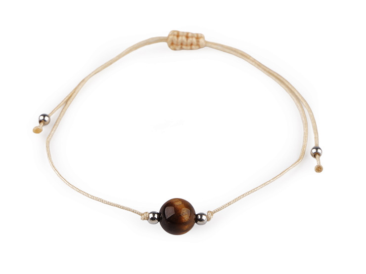 Náramek shamballa minerální korálek