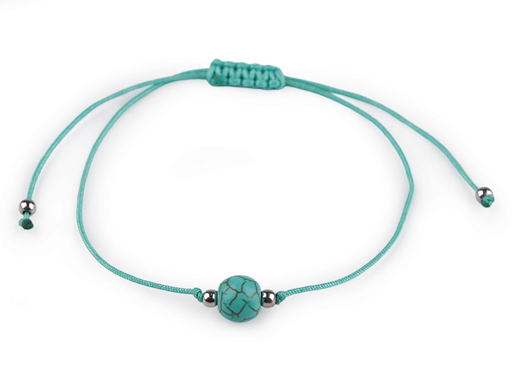 Náramek shamballa minerální korálek