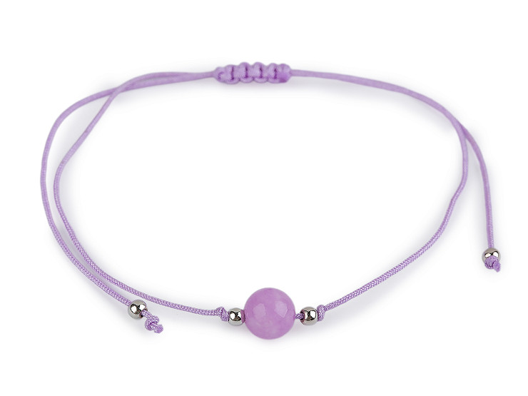 Βραχιόλι με ορυκτές χάντρες Shamballa