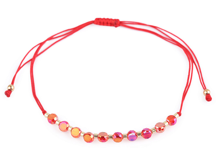 Náramok shamballa brúsené korálky s AB efektom