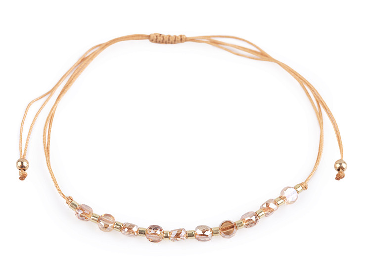 Náramok shamballa brúsené korálky s AB efektom