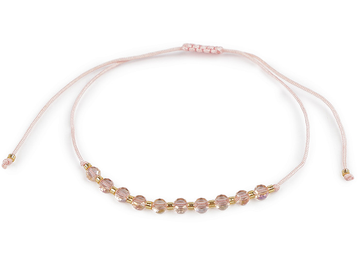 Náramok shamballa brúsené korálky s AB efektom