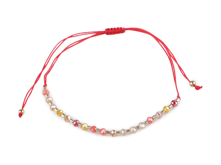 Náramok shamballa brúsené korálky s AB efektom