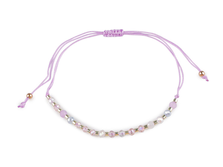 Náramok shamballa brúsené korálky s AB efektom