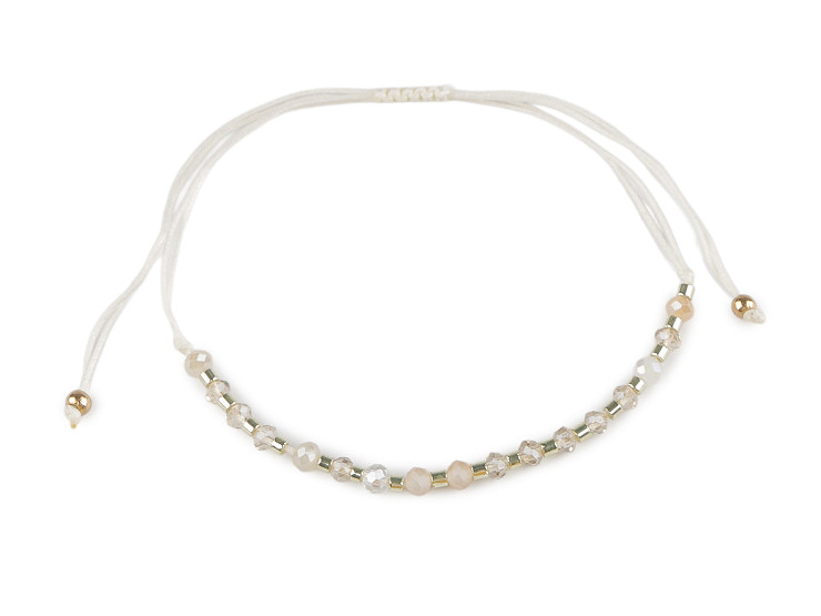 Náramok shamballa brúsené korálky s AB efektom