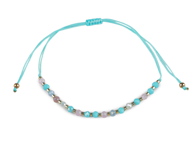 Náramok shamballa brúsené korálky s AB efektom