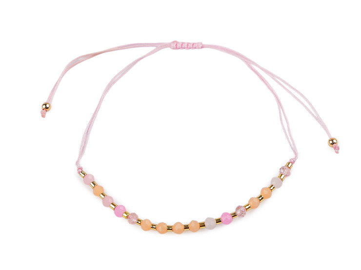 Bransoletka shamballa koraliki szlifowane z efektem AB 