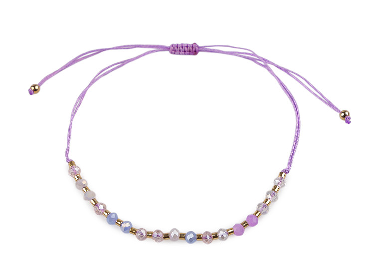 Bransoletka shamballa koraliki szlifowane z efektem AB 