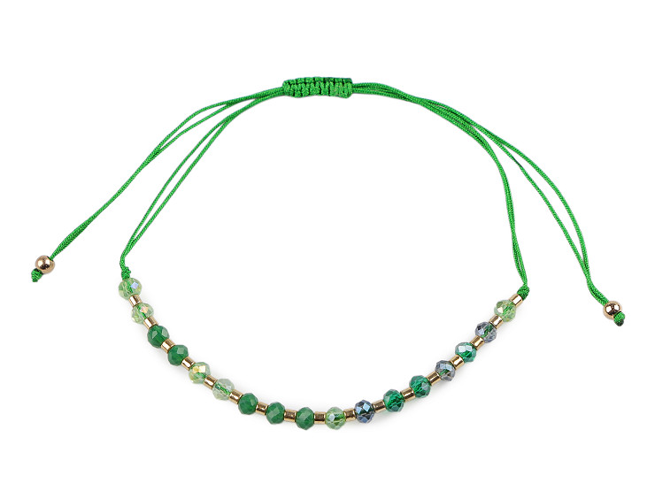 Bransoletka shamballa koraliki szlifowane z efektem AB 